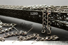 Швензы-гвоздики "Цепочка", №1280-0920, 1 пара Швензы-гвоздики "Цепочка", №1280-0920, 1 пара