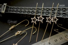 Кафф со звездой из фианитов №1610, 1 шт Кафф со звездой из фианитов №1610, 1 шт