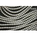 Жемчуг белый, шарообразный 5,5 мм, набор 17 бусин