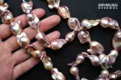 Жемчуг лиловый барочный крупный "Капля", 15х20 мм, набор 1 бусина Жемчуг лиловый барочный крупный "Капля", 15х20 мм, набор 1 бусина