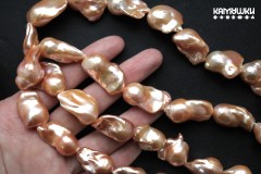 Жемчуг персиковый барочный крупный "Капля", 15х20 мм, набор 1 бусина Жемчуг персиковый барочный крупный "Капля", 15х20 мм, набор 1 бусина