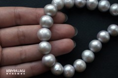 Жемчуг серый , овал 11 мм, набор 1 шт Жемчуг серый , овал 11 мм, набор 1 шт