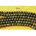 Змеевик лакированный темный, шар гладкий 6 мм, набор 16 бусин